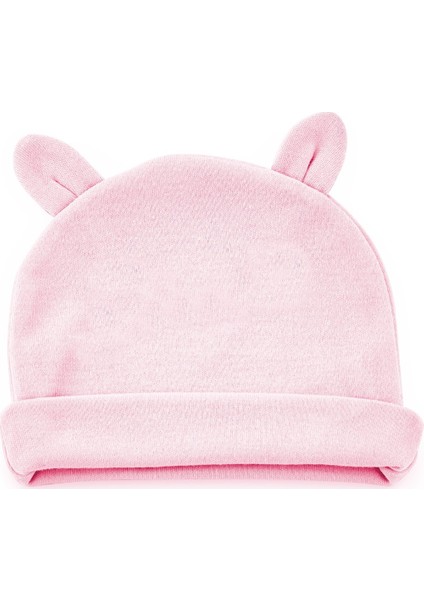 Babyjem Yenidoğan Kulaklı Şapka Somon ART-585