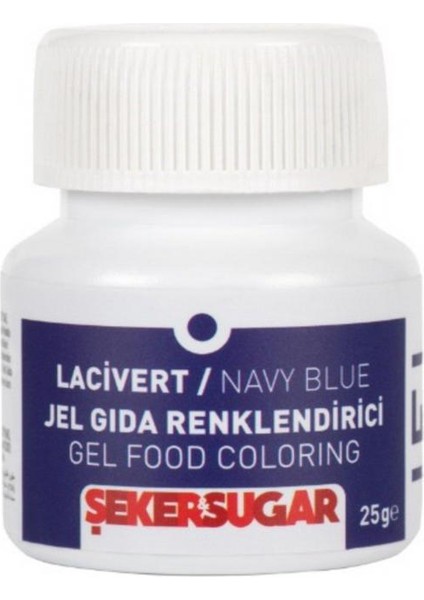Yenilebilir Jel Gıda 25 gr Lacivert