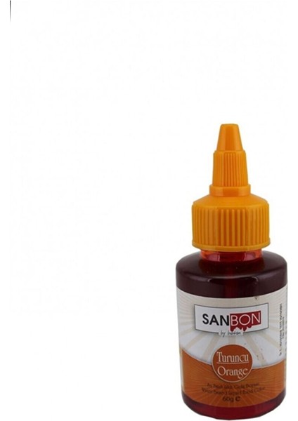 Su Bazlı Likit Sıvı Gıda Boyası 60 gr Turuncu