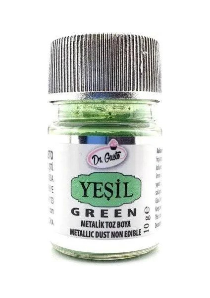 Dekoratif Yenilmeyen Yeşil Toz Sim Boya 10 gr