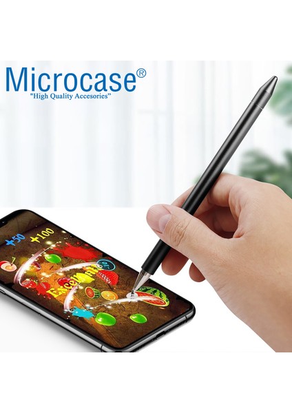 Universal Telefon Tablet 3in1 Tükenmez ve Disk Uçlu Stylus Pen Dokunmatik Kalem - AL3468