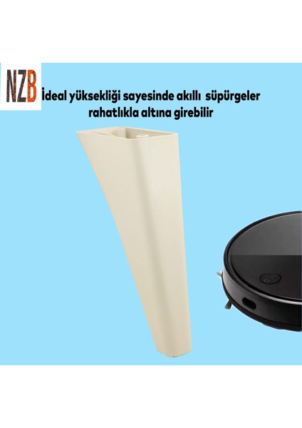 Lüks Mobilya Kanepe Sehpa Tv Ünitesi Koltuk Ayağı 20 cm Krem Baza Ayak fırsatları