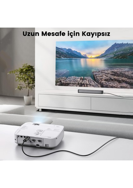 8k 60Hz 4K 120Hz HDMI 2.1 Fiber Optik Görüntü Aktarma Kablosu 20 Metre indirimleri