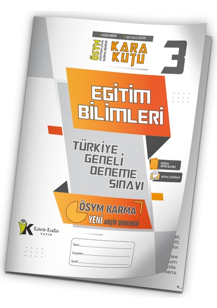 İnformal Yayınları KPSS 2024 Eğitim Bilimleri ÖSYM Arşivi Karma Kara Kutu Çıkmış Soru Tg D.Çözümlü Deneme 10/3. Kitapçık