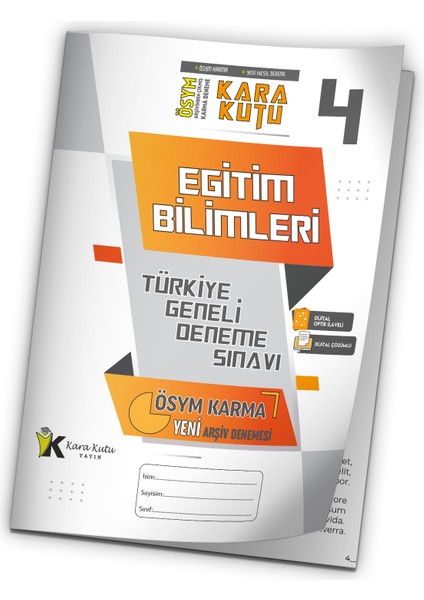 İnformal Yayınları KPSS 2024 Eğitim Bilimleri ÖSYM Arşivi Karma Kara Kutu Çıkmış Soru Tg D.Çözümlü Deneme 10/4. Kitapçık