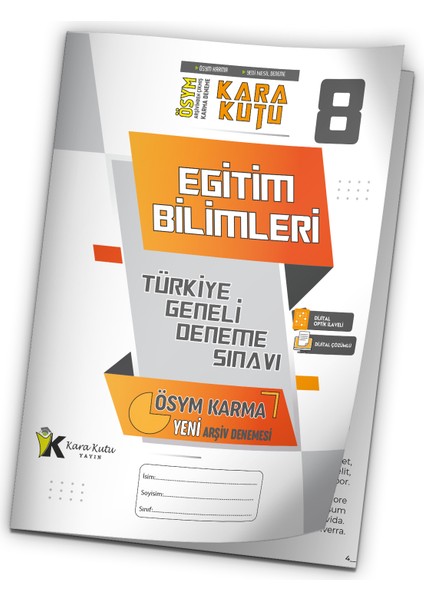 İnformal Yayınları KPSS 2024 Eğitim Bilimleri ÖSYM Arşivi Karma Kara Kutu Çıkmış Soru Tg D.Çözümlü Deneme 10/8. Kitapçık