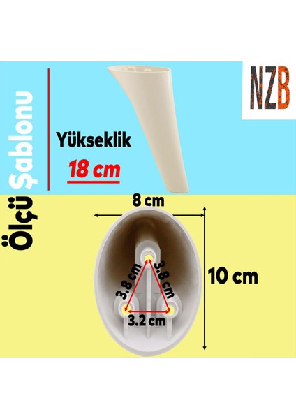 Lüks Mobilya Kanepe Sehpa Tv Ünitesi Koltuk Ayağı 18 cm Krem Baza Ayak fiyatları