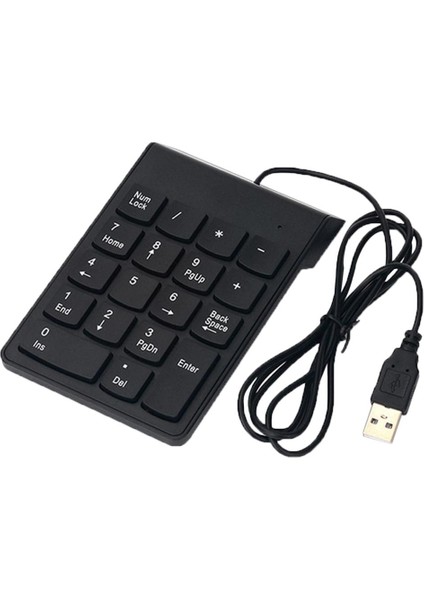 Pc Için Lovoski Taşınabilir USB 18-Keys Sayısal Numaralı Tuş Takımı Klavye (Yurt Dışından)