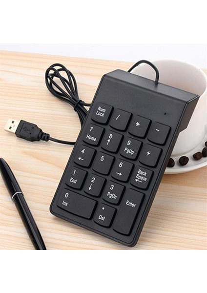 Pc Için Lovoski Taşınabilir USB 18-Keys Sayısal Numaralı Tuş Takımı Klavye (Yurt Dışından)