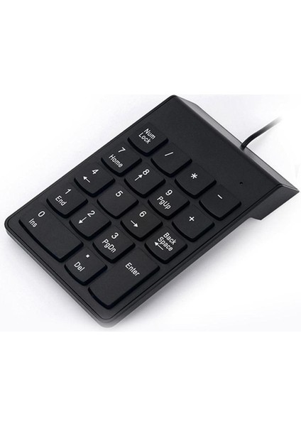 Pc Için Lovoski Taşınabilir USB 18-Keys Sayısal Numaralı Tuş Takımı Klavye (Yurt Dışından)