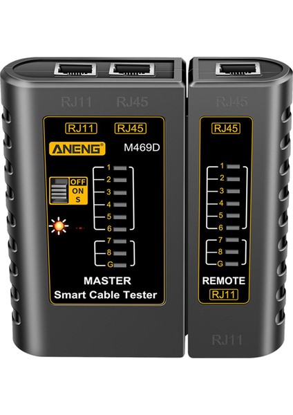 Ağ Test Cihazı Ağ Test Aracı Ethernet Siyahı Için RJ45RJ11 M469D (Yurt Dışından)