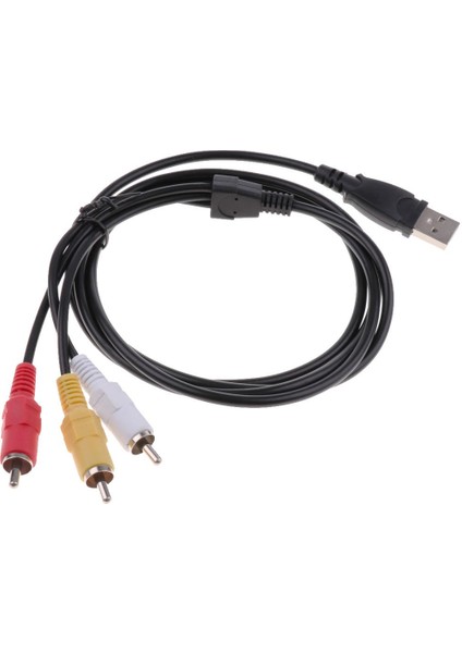 3 Rca - USB Erkek - Erkek Ses / Video Adaptör Kablosu Adaptörü (Yurt Dışından)