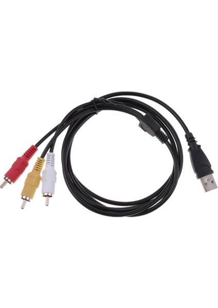 3 Rca - USB Erkek - Erkek Ses / Video Adaptör Kablosu Adaptörü (Yurt Dışından)