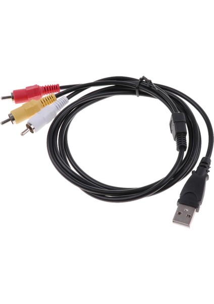 3 Rca - USB Erkek - Erkek Ses / Video Adaptör Kablosu Adaptörü (Yurt Dışından)