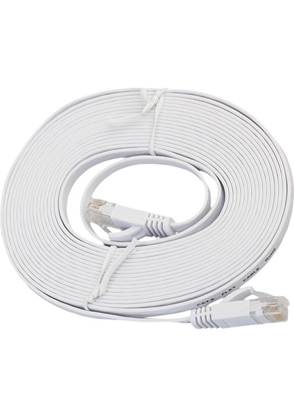 Cat6 Yama Kablosu Kablosu 1000MHZ Ethernet Internet Ağı Lan RJ45 Tel Hattı 10 Metre (Yurt Dışından)