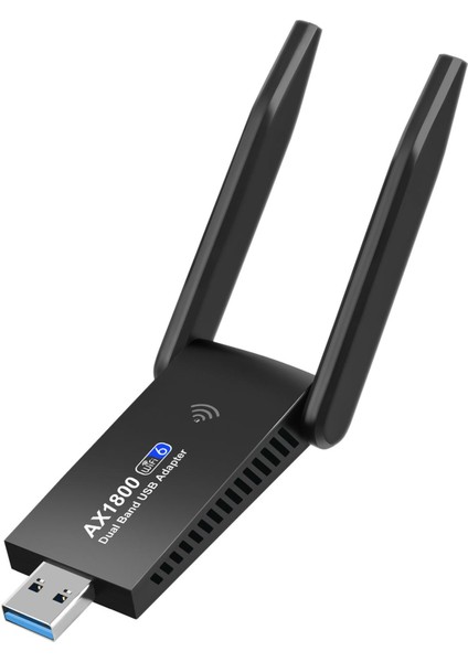 USB Wifi Adaptörü 1800MBPS Kablosuz Ağ Adaptörü Masaüstü Için Wifi (Yurt Dışından)