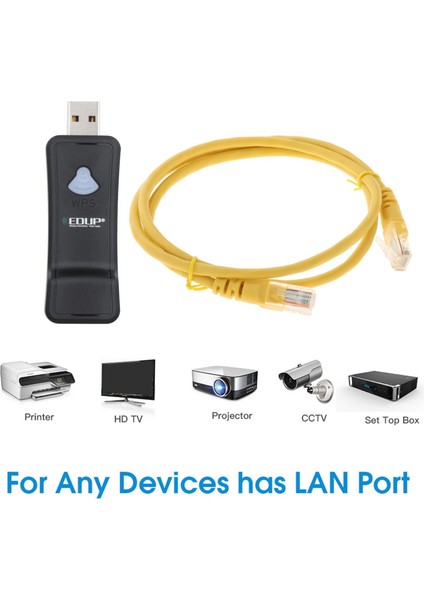 1m Ethernet Kablosu Ile USB Wifi USB Tv Için Güçlendirilmiş (Yurt Dışından) indirimleri