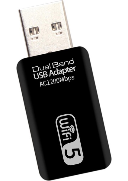 USB Wifi Alıcı Çift Bant 1200 Mbps Kablosuz Ağ Kartı (Yurt Dışından)