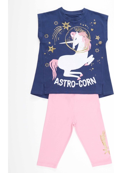 Astrocorn Kız Çocuk Tunik Tayt Takım