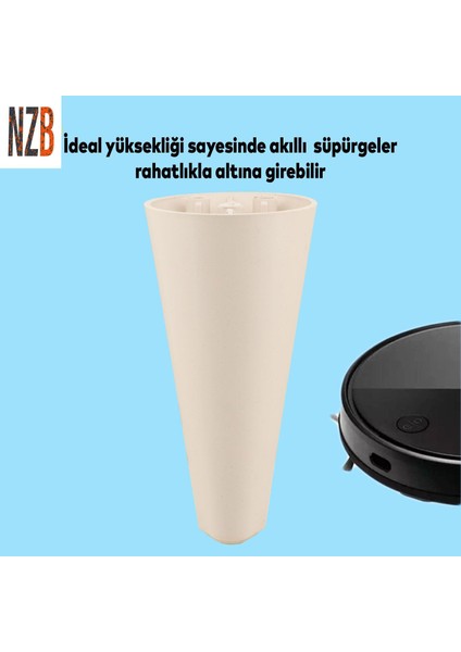 Lüks Mobilya Kanepe Sehpa Tv Ünitesi Koltuk Ayağı 14 cm Krem Baza Ayak fırsatları