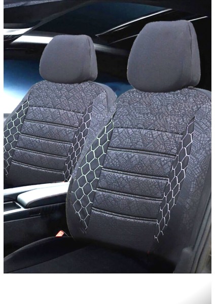 Renault Fluence Icon Uyumlu Siyah Oto Koltuk Kılıfı (Tam Takım Ön Arka Araç Koltuk Kılıfı)