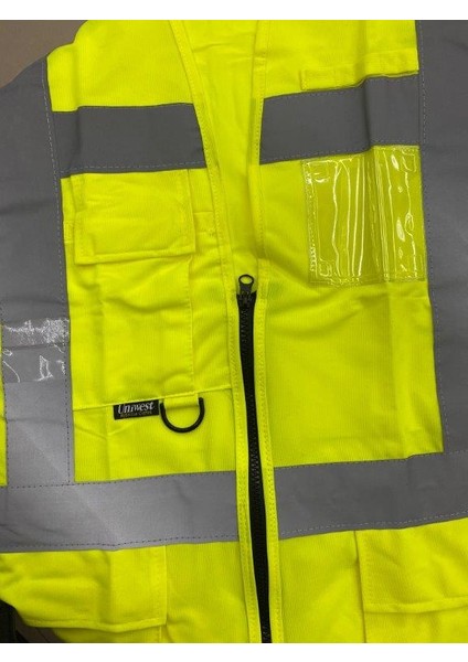 Sarı Mühendis Reflektörlü Ikaz Yeleği (L Beden)