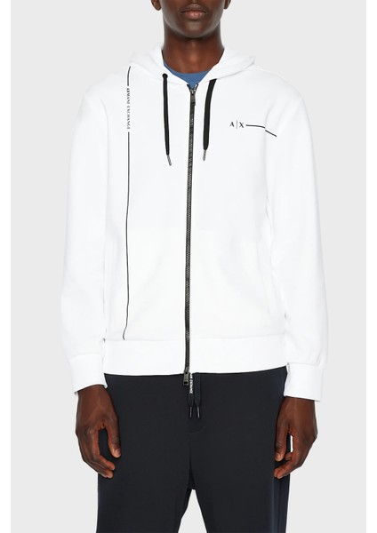 Pamuklu Regular Fit Kapüşonlu Sweat Erkek Sweat 3rzmbb Zjcaz 1100