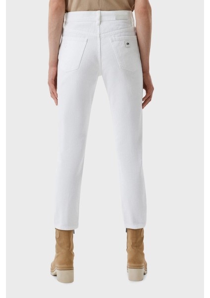 Pamuklu Yüksek Bel Slim Fit Yırtık Detaylı J51 Jean Bayan Kot Pantolon 3RYJ51 Y1HRZ 1100