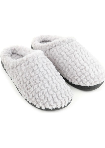 Kafkaslar Bayan Kışlık Yumuşak Ortopedik Tüylü Peluş Ev Terliği