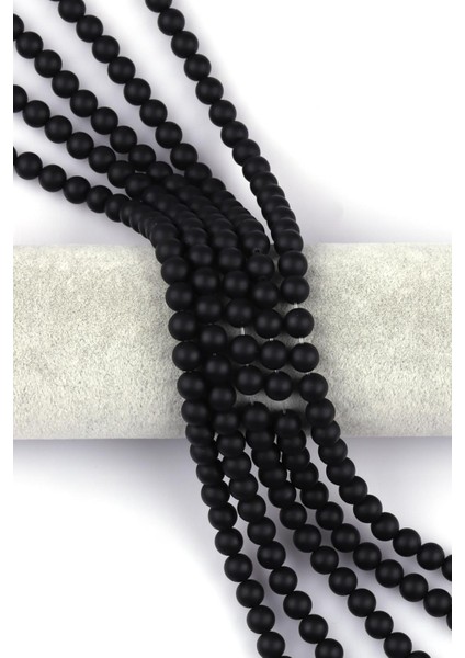 Mat Oniks Doğal Taş Dizi 8 mm Küre Kesim