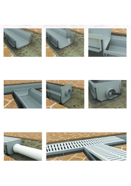 Plastik Drenaj Kanal Izgarası 20X50 Cm - Kanal Hariçtir modelleri
