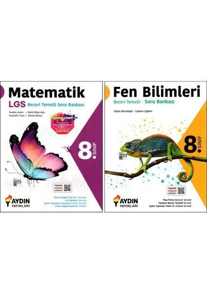 8. Sınıf LGS Matematik+Fen Bilimleri Beceri Temelli Soru Bankası 2 Kitap