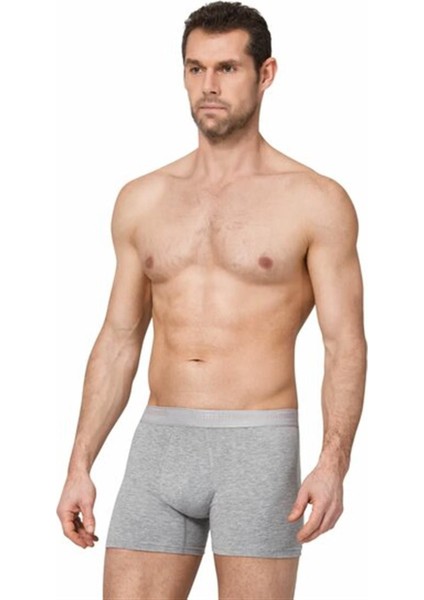 128 Erkek Elastan Düz Boxer