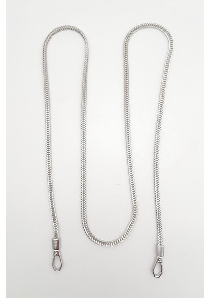 125 cm Gümüş Renk Kancalı Çanta Zinciri modelleri