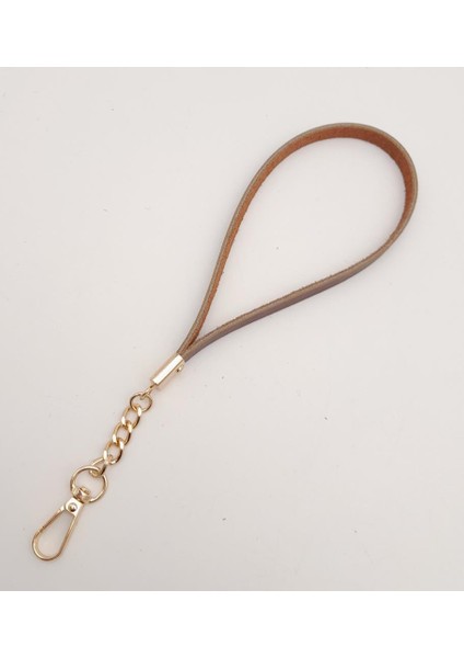 Gerçek Deri Kızıl Kahve Renk Zincirli Elcik Light Gold Metalli fiyatları