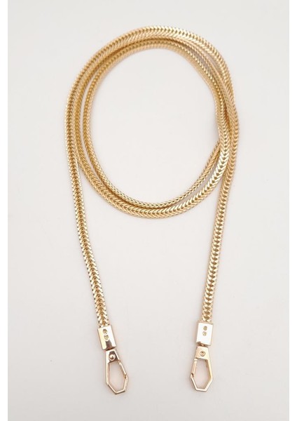 125 cm Light Gold Renk Kancalı Çanta Zinciri