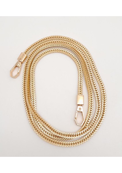 125 cm Light Gold Renk Kancalı Çanta Zinciri