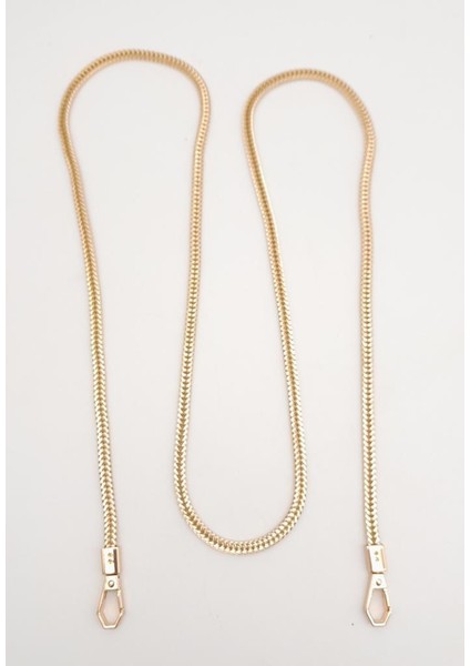 125 cm Light Gold Renk Kancalı Çanta Zinciri