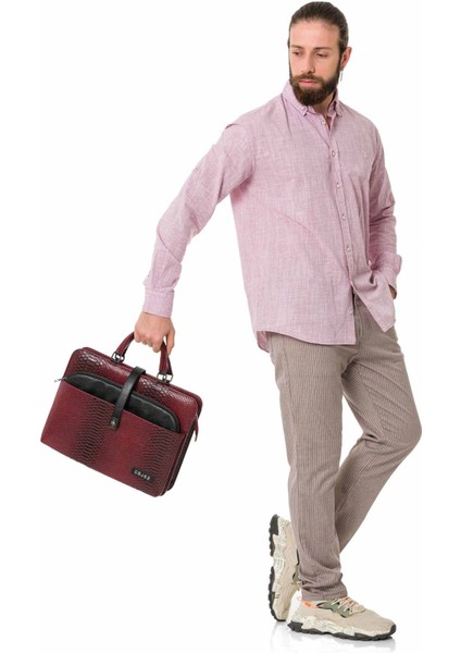 CA143 Bordo Omuz Askılı Business Çanta fiyatları