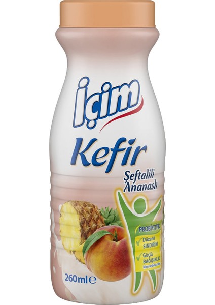 Içim Kefir Şeftalili ve Ananaslı 260 ml