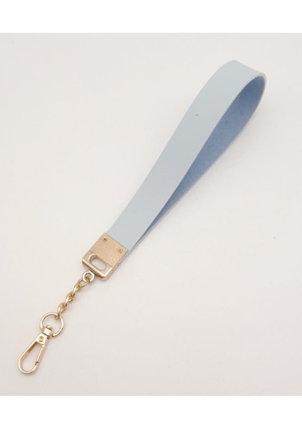 Mavi Tek Kat Suni Deri Zincirli Elcik Light Gold Metal modelleri