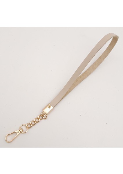 Gerçek Deri Bej Renk Zincirli Elcik Light Gold Metalli modelleri