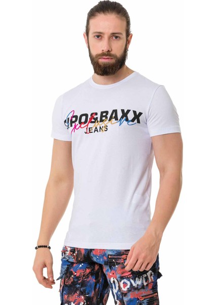 CT712 Nakışlı Yazı Beyaz Basic Tişört fiyatları