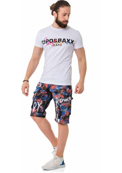 CT712 Nakışlı Yazı Beyaz Basic Tişört indirimleri