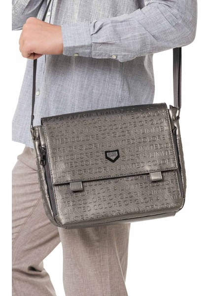 CA145 Gümüş Renk Postacı Çanta