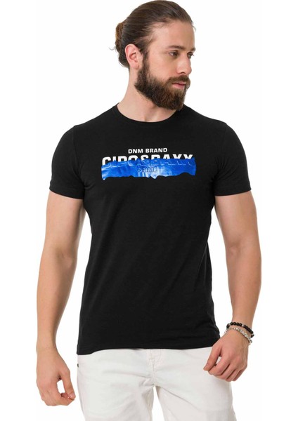 CT711 Kabartmalı Foil Baskı Siyah Tişört fiyatları