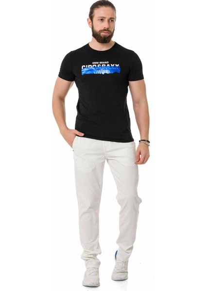 CT711 Kabartmalı Foil Baskı Siyah Tişört indirimleri