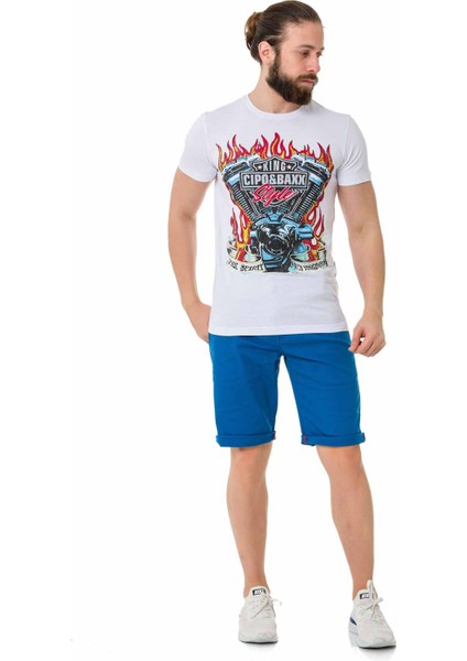 CT730 Hot Rod Motor Beyaz Tişört indirimleri