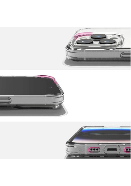 iPhone 14 Pro Max Kılıf Space Seri Lux Silikon Şeffaf Kapak