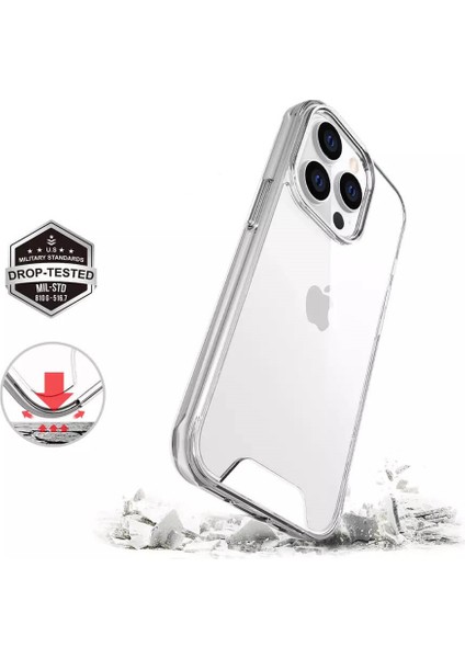 iPhone 14 Pro Max Kılıf Space Seri Lux Silikon Şeffaf Kapak